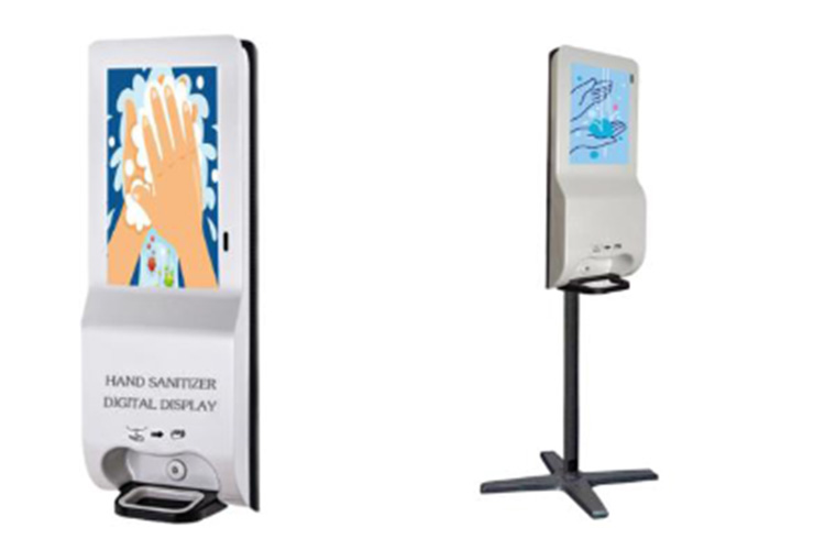 Dozownik dezynfekcji rąk z 21,5-calowym ekranem